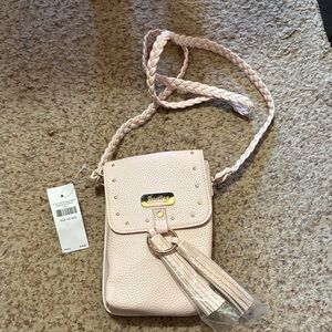 Justice‎ Light Pink Crossbody Bag with Braided Strap